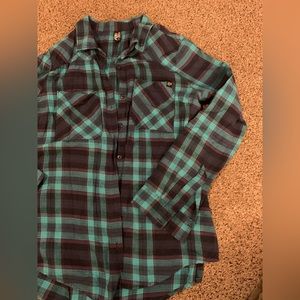 Fox Racing Teal/Purple Flannel Shirt